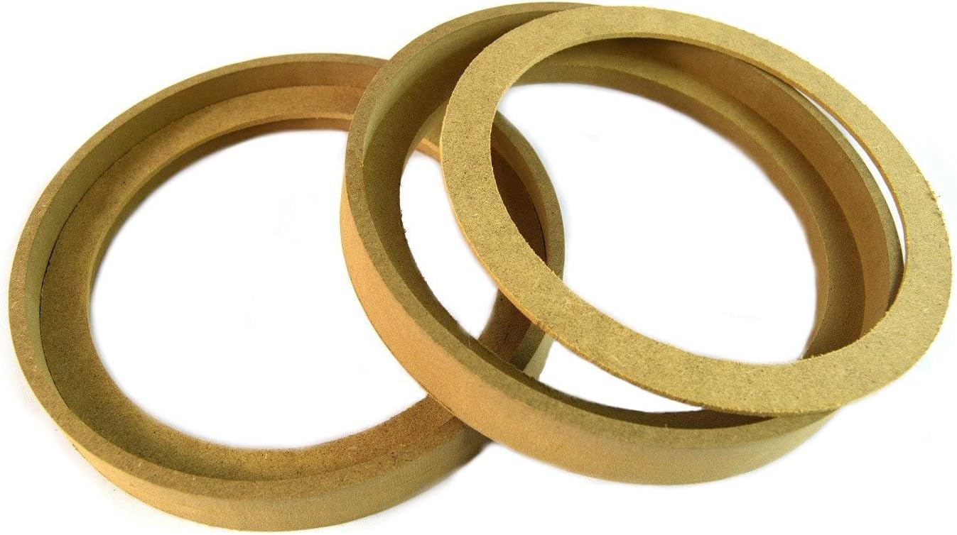 (40) 8" INCH MDF Wood Speaker SUBWOOFER MOUNTING Spacer Rings RECESSED W/Bezel
