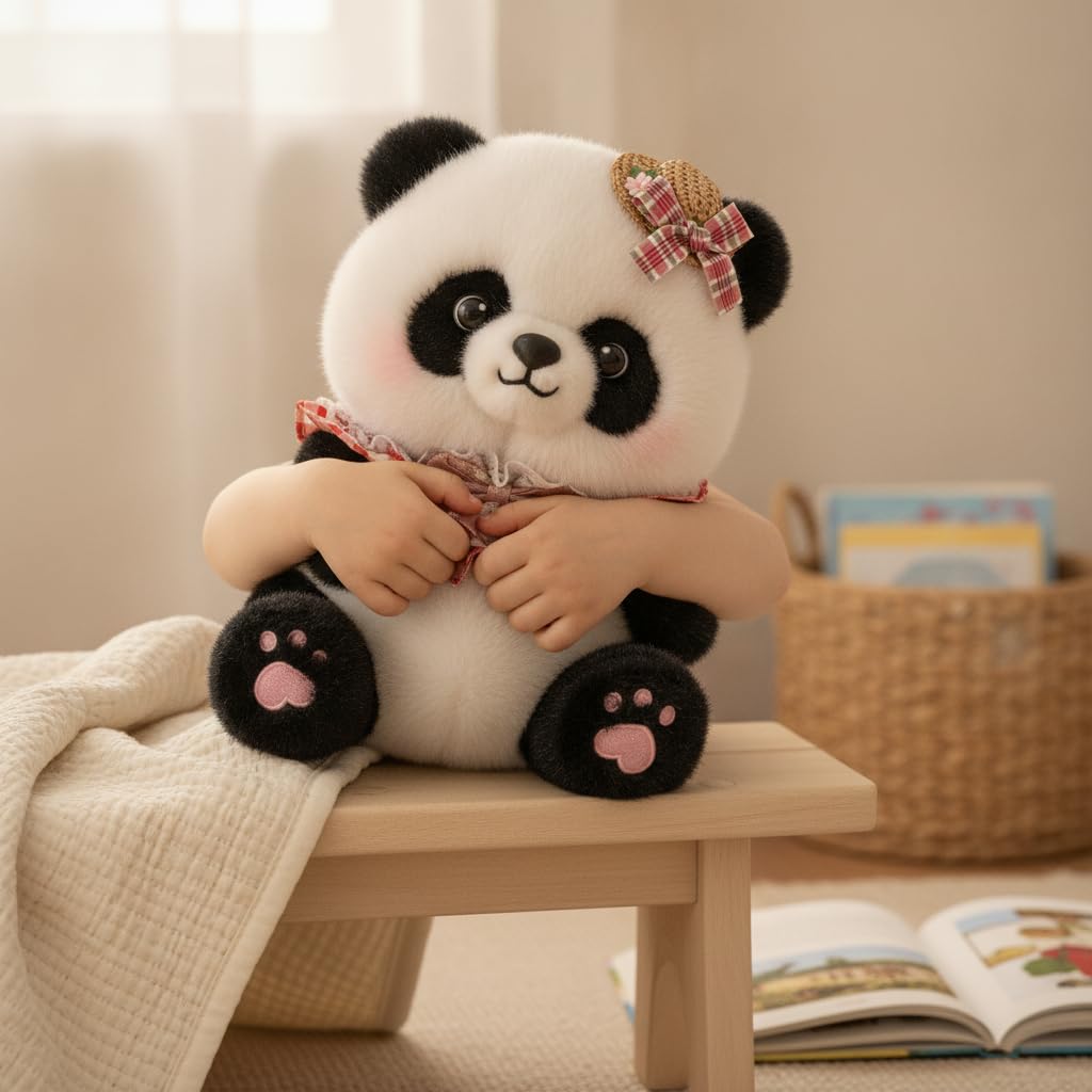 Peluche con Cappello e Bavaglino, 5#28cm, 18cm