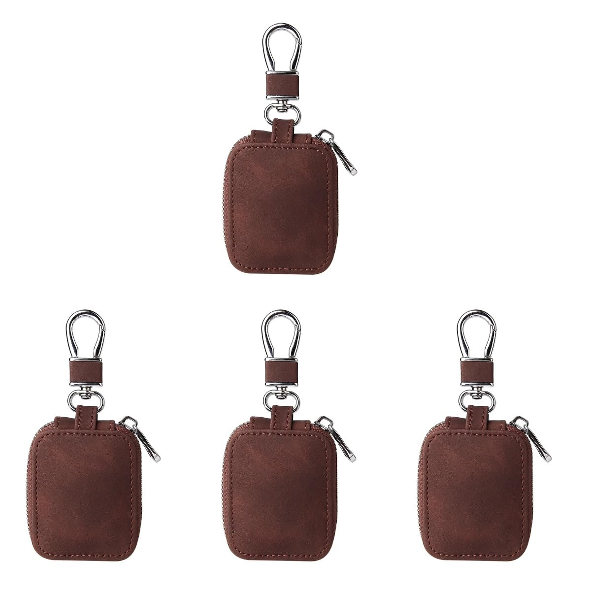 DOITOOL 4 Stück Earphone Case Buckle Stil Schutzcover für Tragbarer Leichter Earbuds Schutz mit Praktischem Schlüsselanhänger Kompakte Aufbewahrungstasche Kompatibel