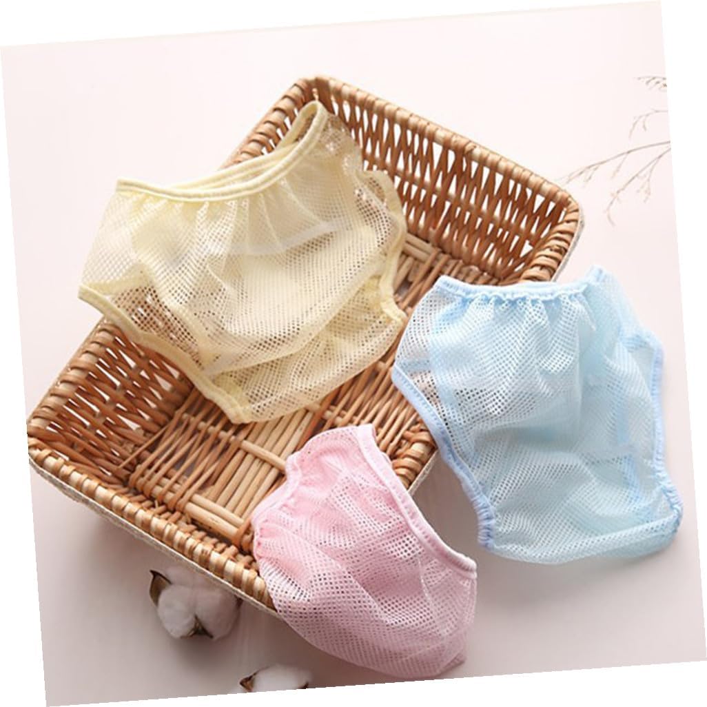 Yardwe Breathable Nappy Cover Mesh Diaper Holder for Potty Training Washable Training Pants for Newborns Size 80 Assorted Color