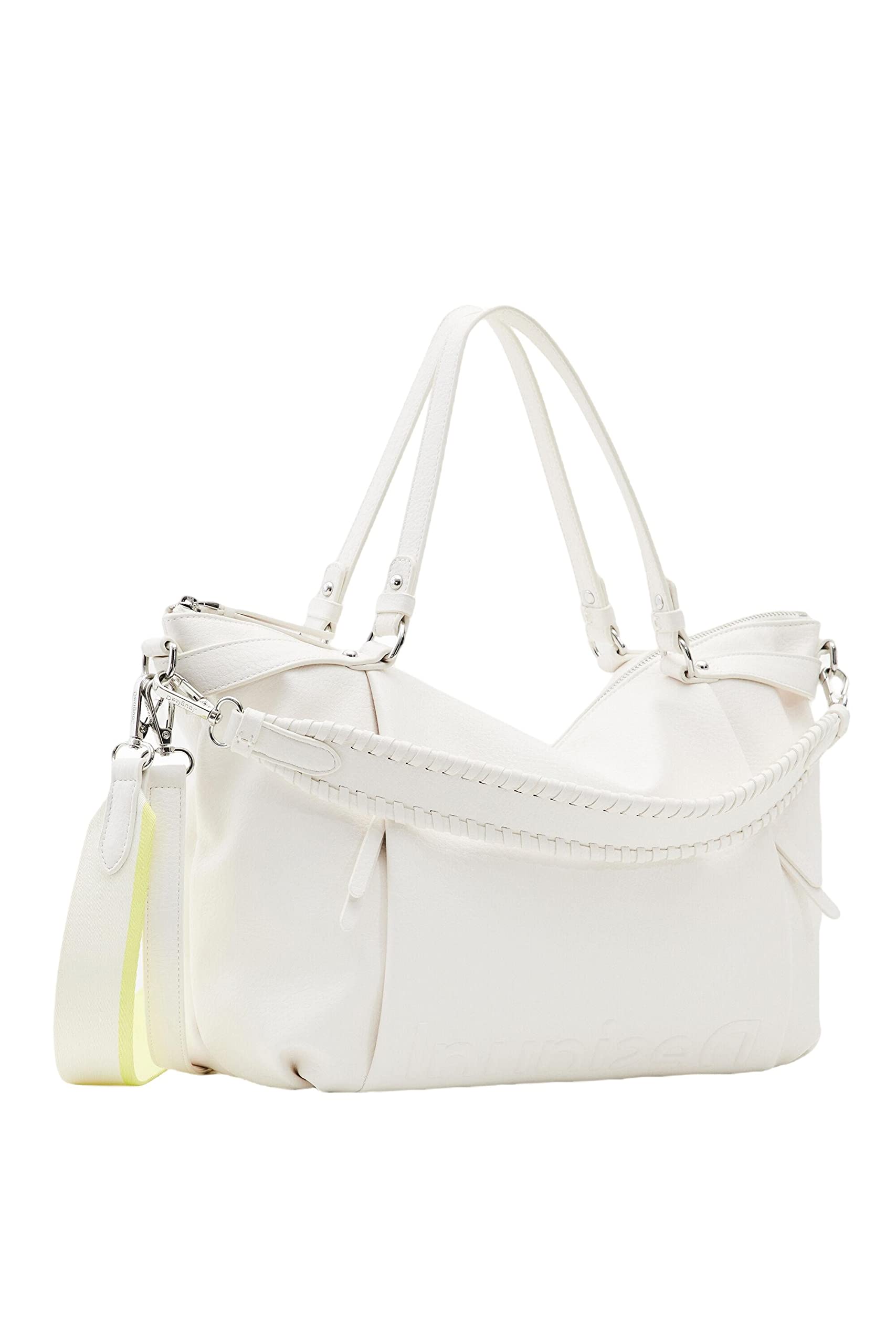 Desigual BAG_HALF LOGO 23_LIBIA 2. 1000 blanco Mujeres, talla única