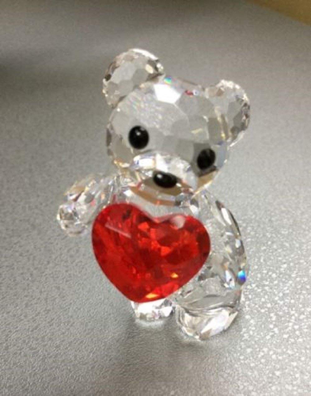 Swarovski クリスタル クマとハート 置物 SWAROVSKI（スワロフスキー） クリスタル フィギュア クリスベア