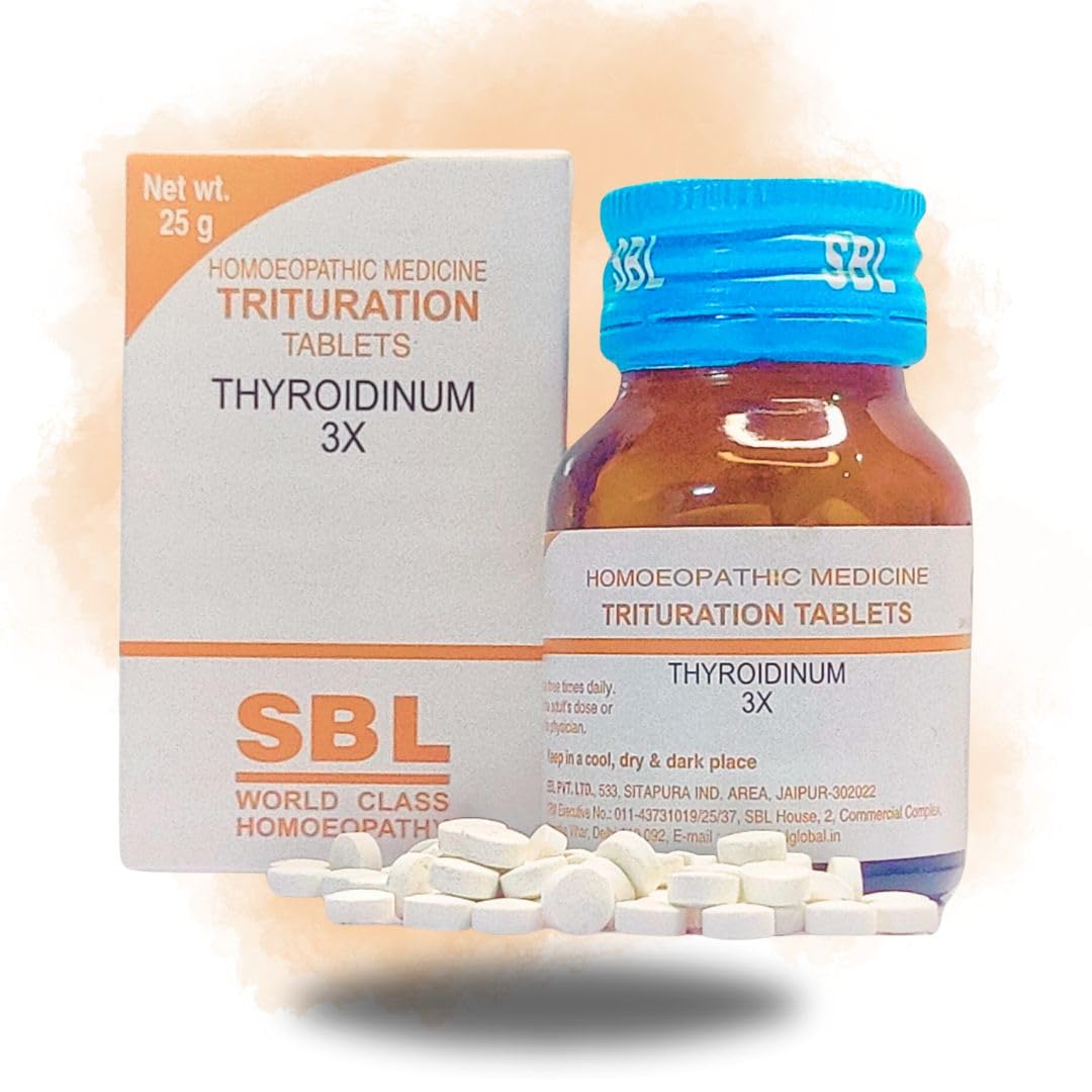 SBL Thyroidinum 3x Trituration Tablet || Pack of 2(25gx2) || Sold By Junsu®