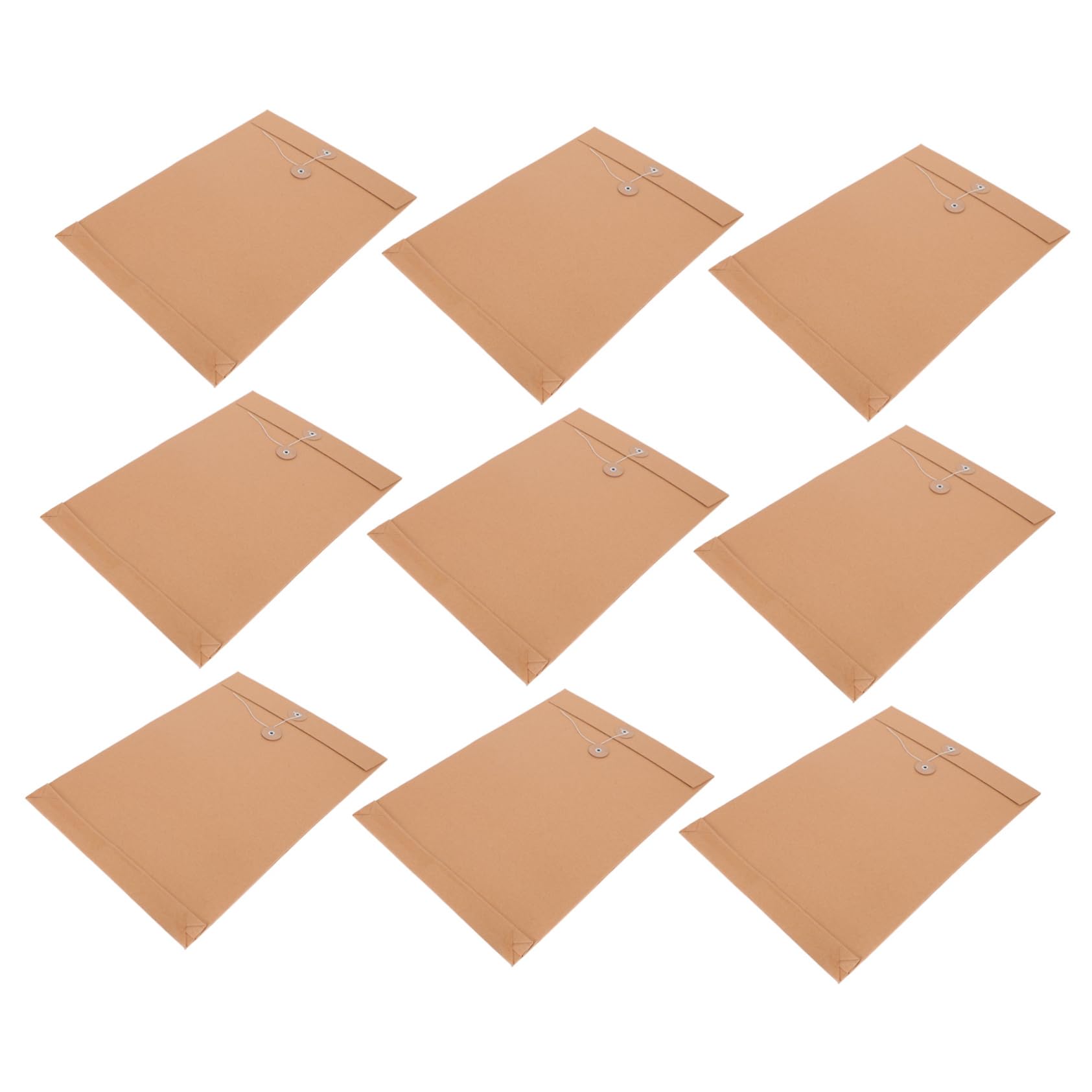 50piezas Bolsa De Archivo De Papel Kraft Para Documentos Organizador De Papel Pack Carta Papelería De Oficina