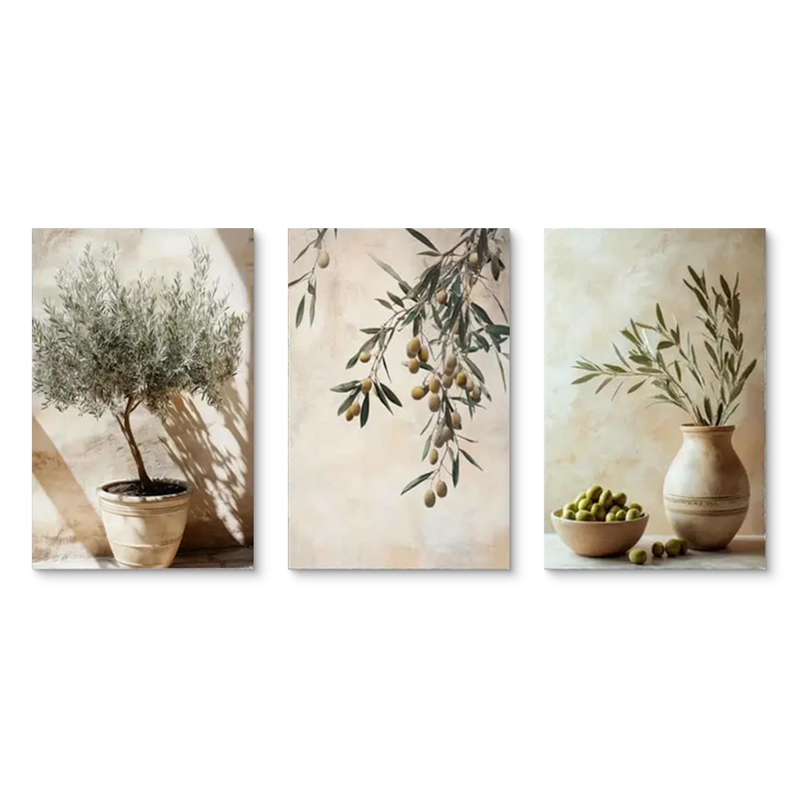 Amazon.de: Uixxducc 3er Olivenbaum Poster Set, Mediterrane Pflanzen Bilder,  Aesthetic Olivenbaum Wandbilder Wanddeko fr Wohnzimmer & Schlafzimmer,  ohne Rahmen (40x50cm)