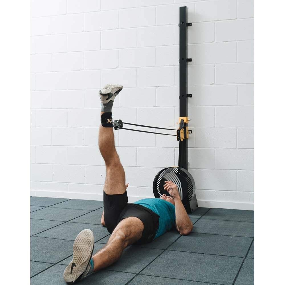InerceX Wall Pulley - Maszyna inercyjna, trening na kołach zamachowych, 3 koła zamachowe o różnym oporze, maszyna do treningu funkcjonalnego z kołami, rehabilitacja urazów, tonizacja, akcesoria