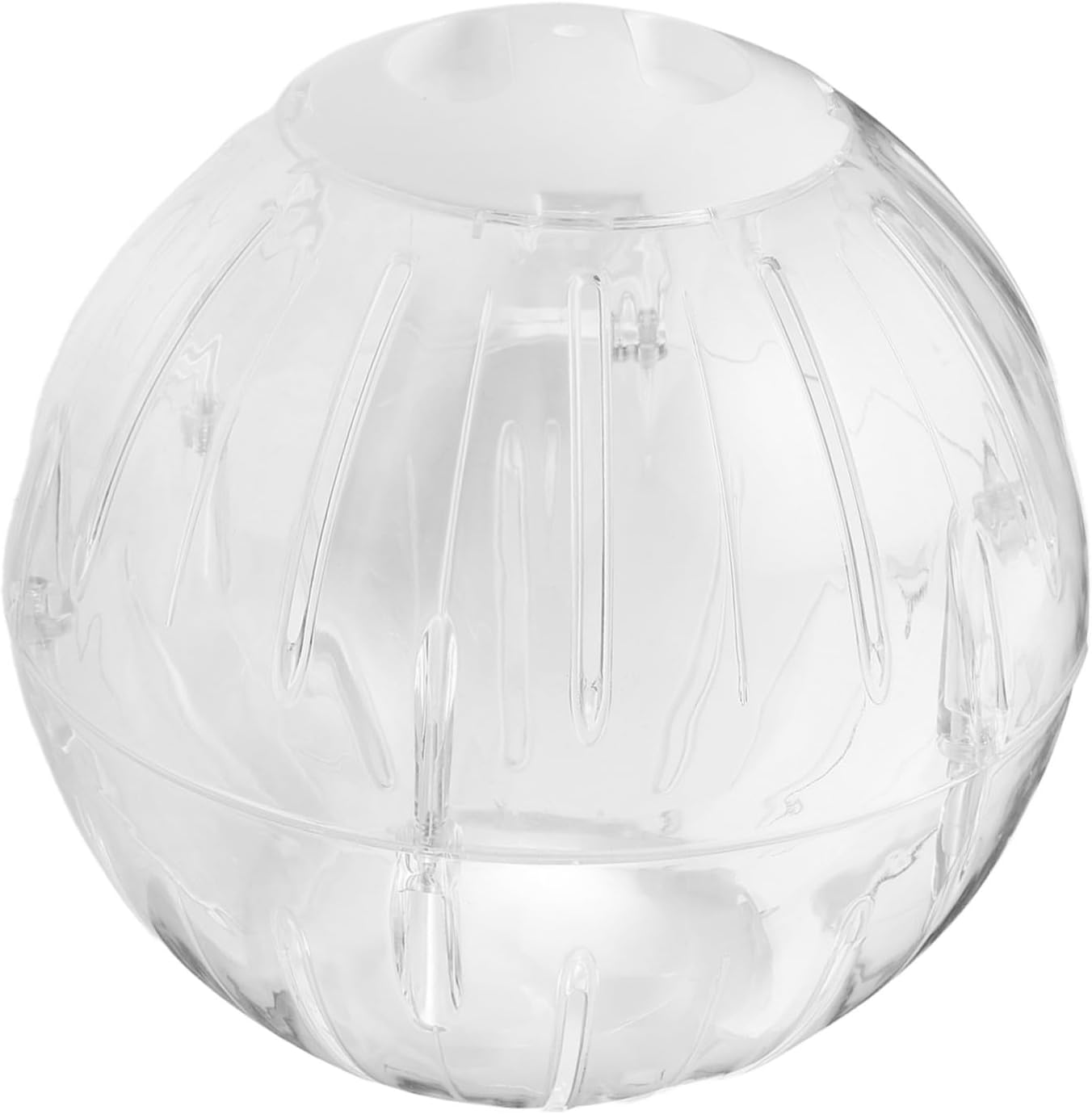 NUOBESTY Clear Silent Hamster Exercise Wheel with Quiet Rolling Technology Versatile Fitness for Small Pets Including Gerbils and Squirrels Clean Transparent Running Ball for Night Use