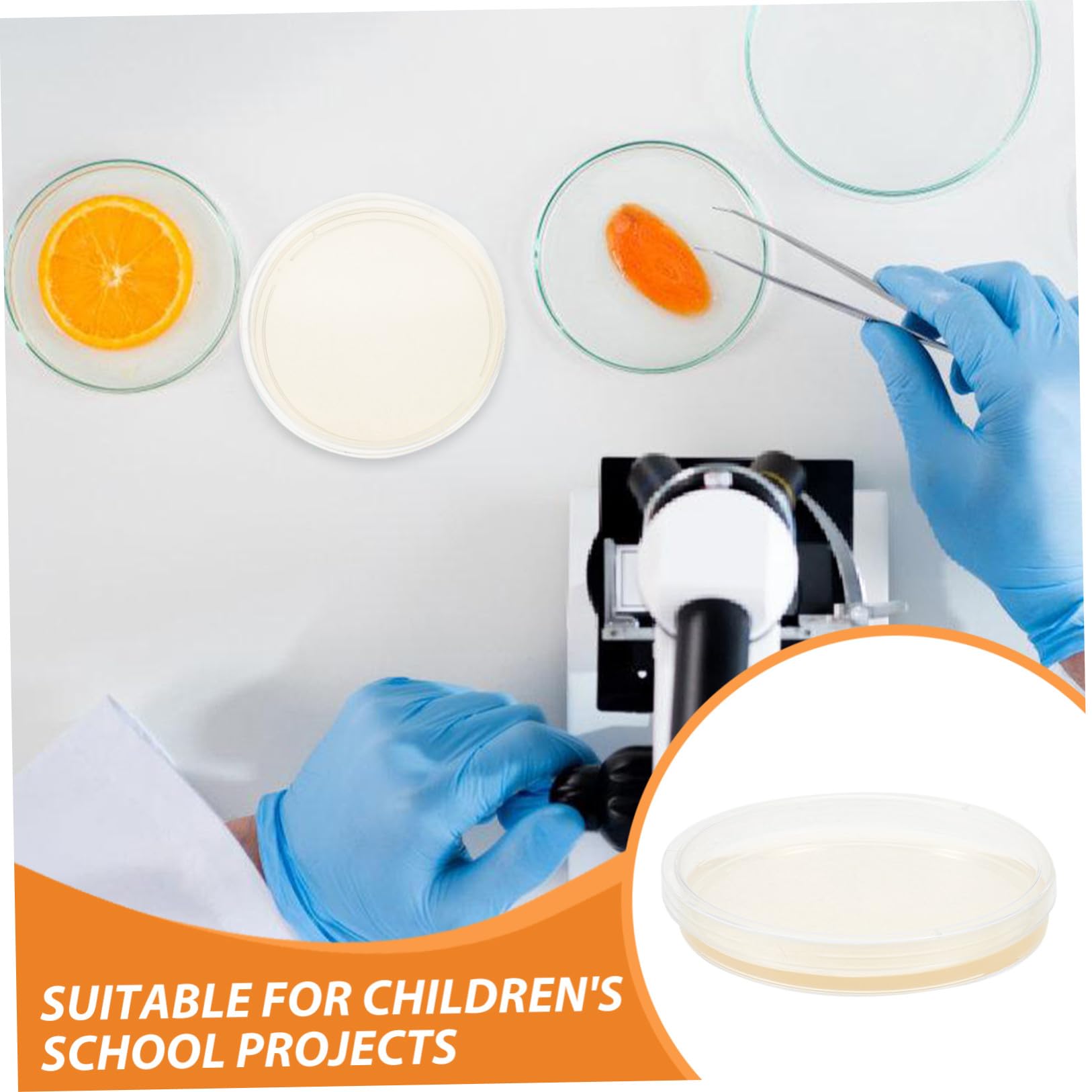 Alipis Piastre di Petri in Plastica Sterili Agar Nutriente Pre-colato, 20 Pezzi, 9cm, per Colture Cellulari e Sperimenti di Laboratorio, Crescita Stabile e Confezione Sterile