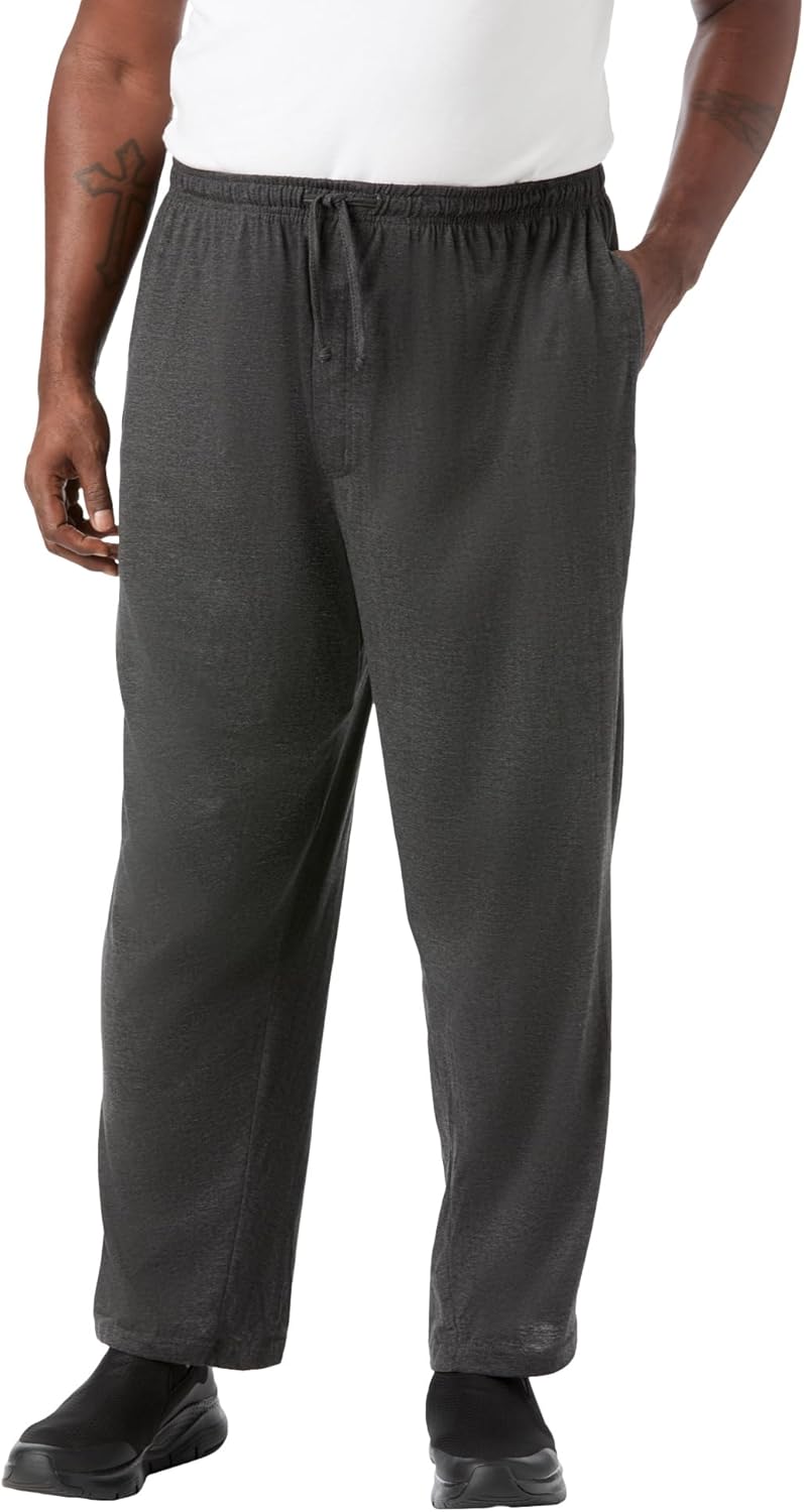 KingSize Men's Big & Tall Lightweight Jersey Pajama Pants