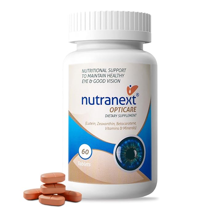 Nutranext Eye Health Supplements with Lutein & Zeaxanthin – Supports Healthy Vision, Guards Against Blue Light, Reduces Digital Eye Strain & Fatigue – 20+ Nutrients – 60 Veg Tablets
