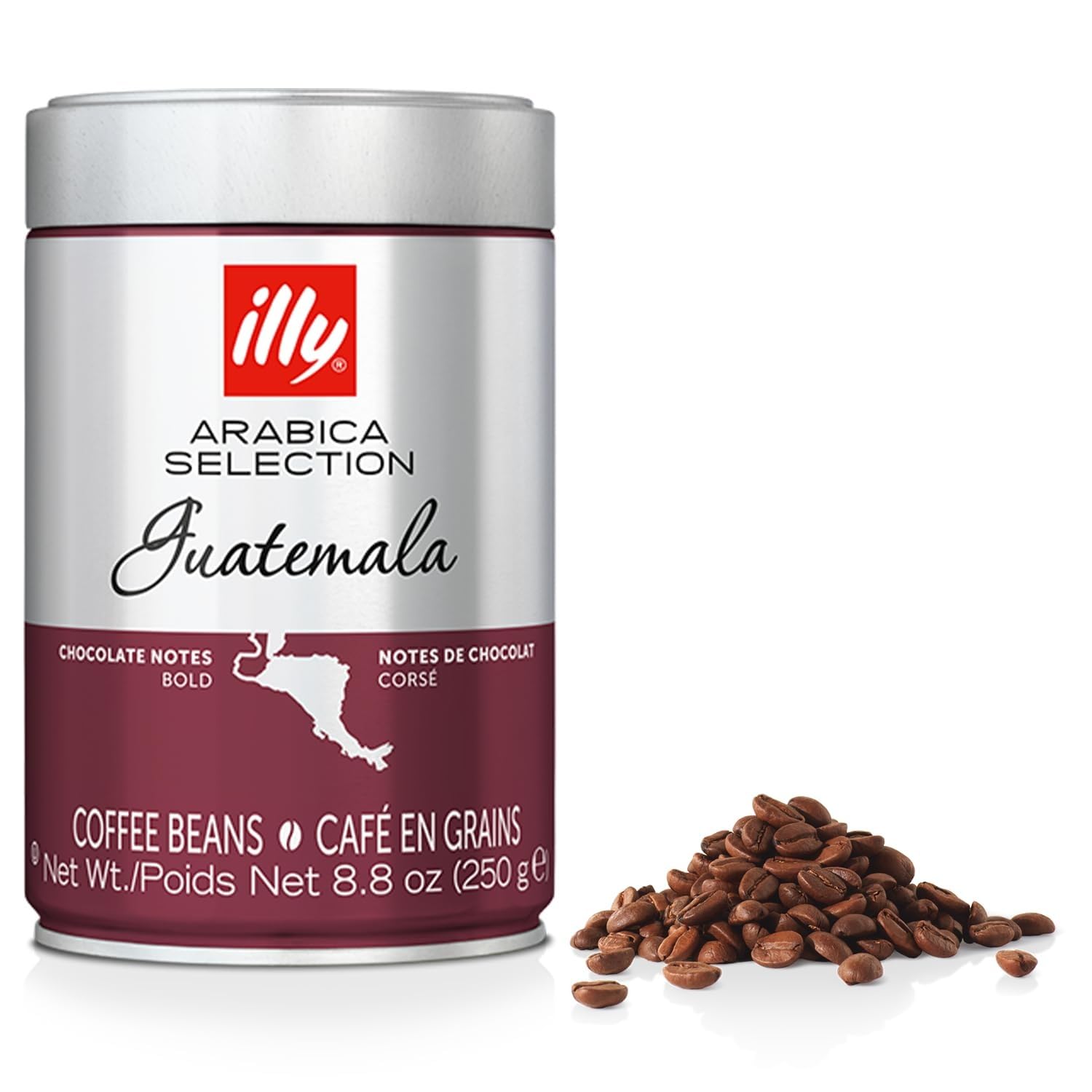 illy Guatemala Single Origin Dark Roast / 8.8 Ounce (Pack of 1) / 1 Roasted Coffee Beans