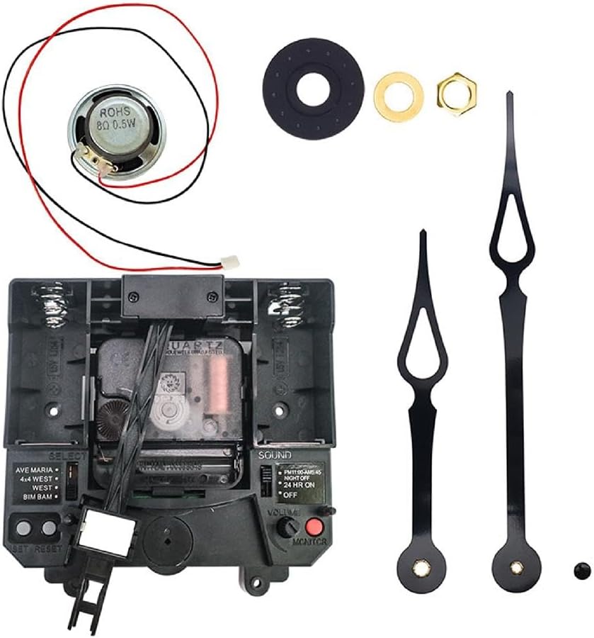 Wall Quartz Pendulum Clock Movement Mechanism With Long Shaft Music Box DIY Repair Kit For Repairing Clock Needle Quartz Movement With Pendulum Repair Part