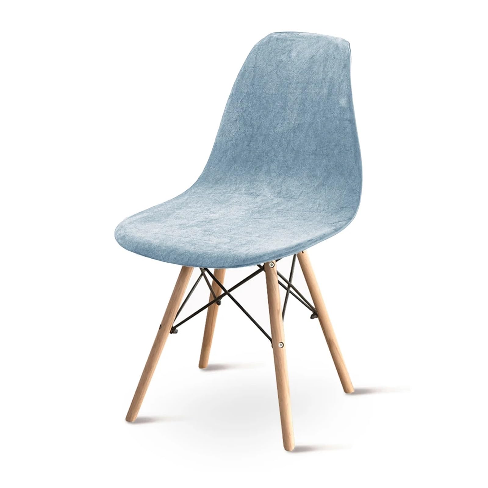 SHBHWS Velvet Shell Chair Cover Soft Removable Elastic Seat Banquet Bar Stool for Hotel, Banquet(Color8)