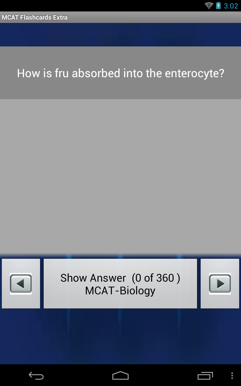 MCAT Flashcards Extra App on Amazon Appstore