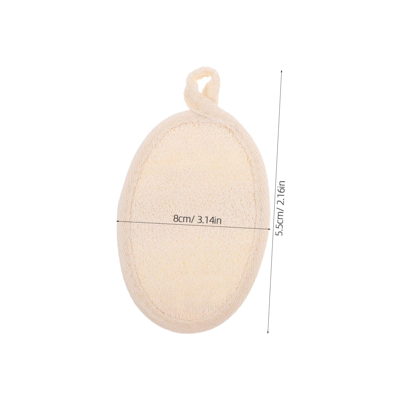 Gogogmee 2pcs Natural Loofah Exfoliating Body Scrubber Pads Soft Massage Washcloth for Spa and Shower Gentle Exfoliation for Smooth Skin Travel Friendly Bath Towels for Men and Women