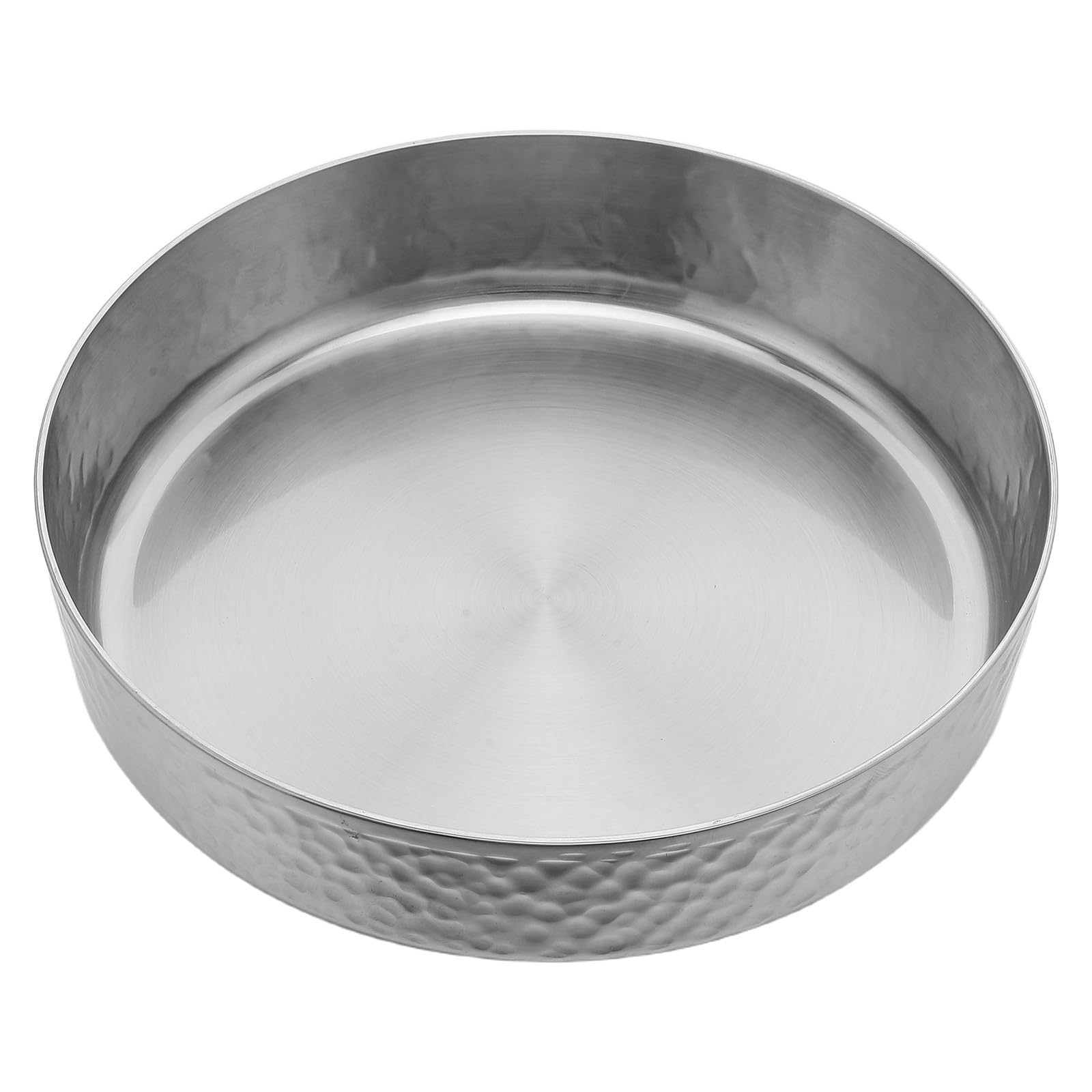 Ciieeo Tazón de Sopa de 800ml de Acero Inoxidable Acabado Martillado Vintage Fácil de Limpiar y Adecuado para Servir en Cenas en Casa o Restaurantes