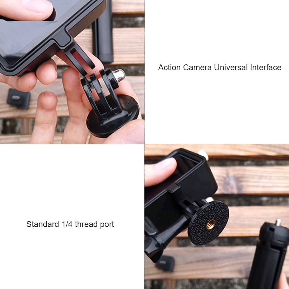 Aparat sportowy Akcesoria do selfie Mikrofon Adapter audio USB-C 3,5 mm Rama ochronna Statyw do