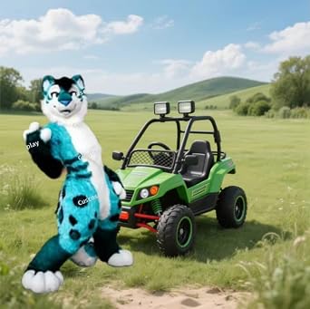 Blue Fursuit Husky Fox Dog Mascot Costume Fancy Party Outfits Animal Cartoon Characters
