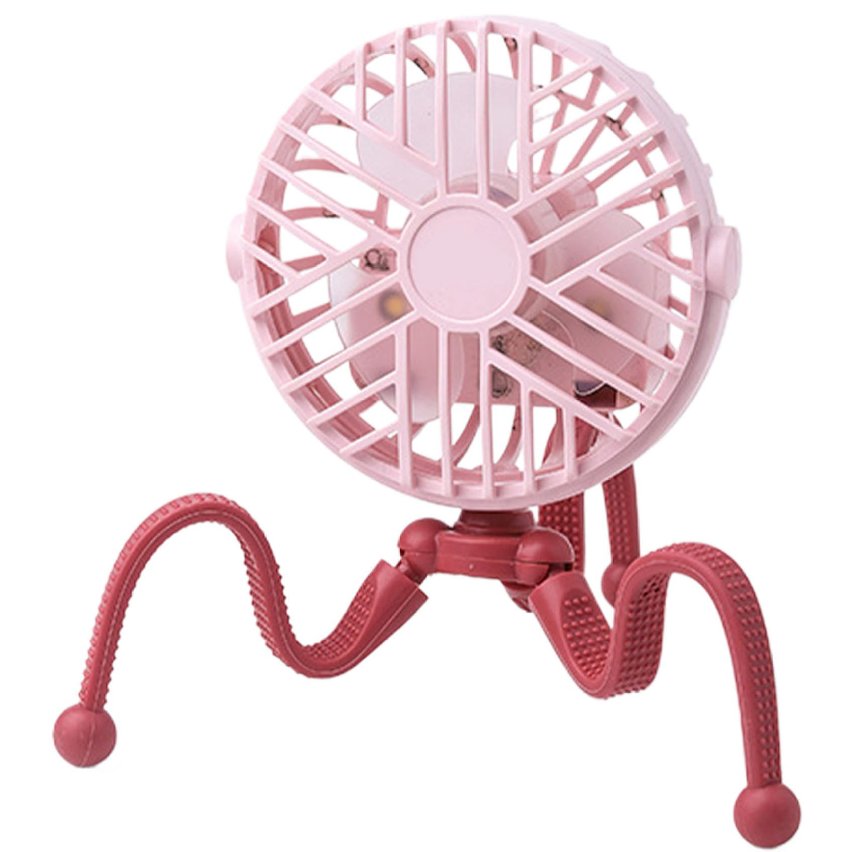 Wxyestna Stroller Fan Clip on Fan 3 Speeds Portable, with Light 360ยฐ Adjustable USB Rechargeable for Car Seat Desk (Style 1)