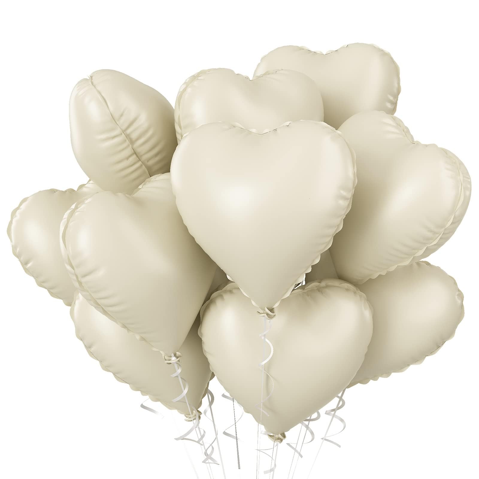 Biapian Rainbow Foil Heart Balloons, 10PCS Rainbow Gradient Heart Shape Balloon, 18inch Multi-Colored Love Foil Balloon for Girls Women for Birthday Valentines Day, Wedding, Baby Shower Supplies — image 1