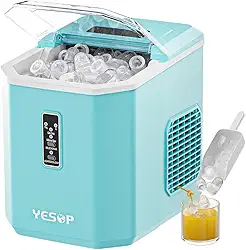 YESOP Máquinas De Gelo Inox Ice Compact 12kg Cor Azul Tiffany 127v Cozinha, Bar, Caravana, Ao Ar Livre