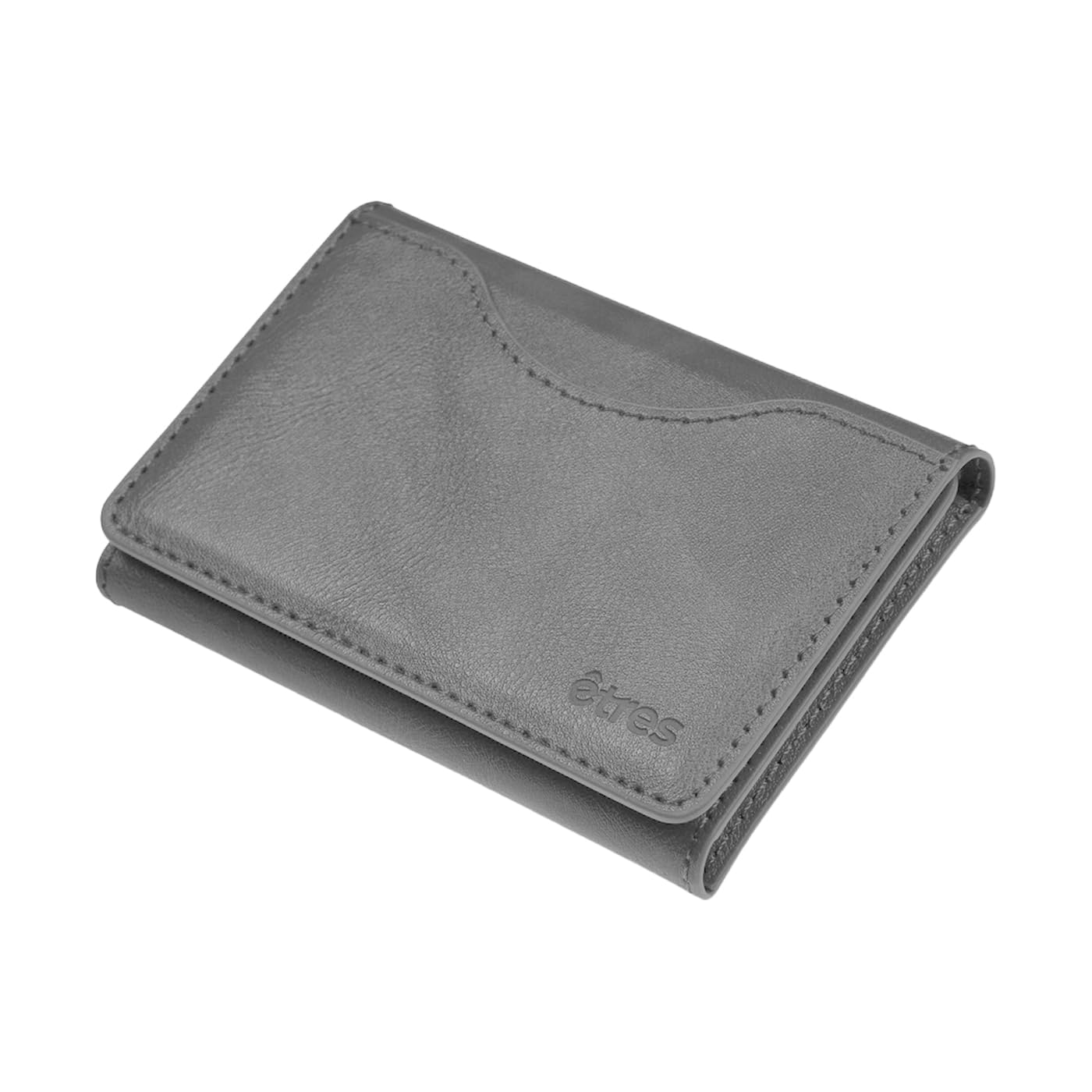 Portafoglio Etres Magnetico wallet Slim Compatibile con MagSafe per iPhone 16/15/14/13/12 Serie, Porta Carte in PU Blocco Rfid protezione, o pagamento contact less fino a 6 carte + contanti (GREY)