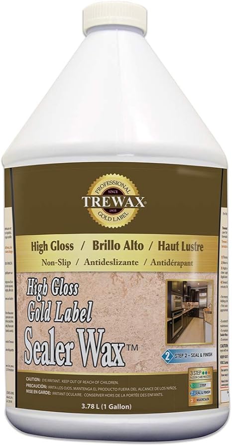Beaumont Products INC. 887171967 Trewax High Gloss Gold Label Sealer Wax,  1-Gallon