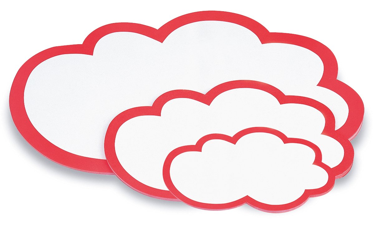 magnetoplan 111152004 Presentation Cards and Clouds 620 x 370 mm, Large