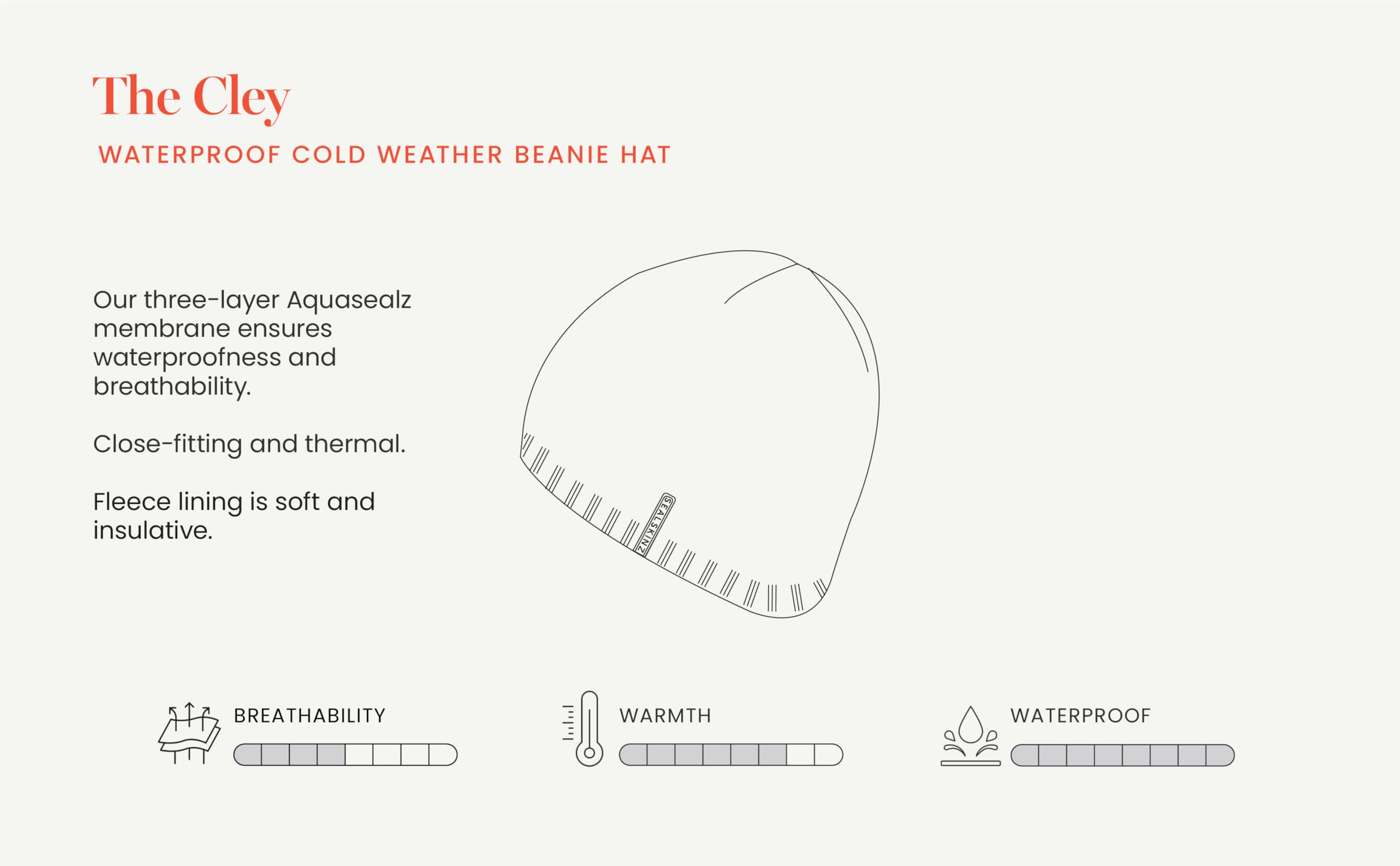 SEALSKINZ | Cley | Bonnet Unisexe imperméable pour Temps Froid | Couvre-Chef d'extérieur | Convient pour Toutes Les activités de Plein air et par Temps Froid