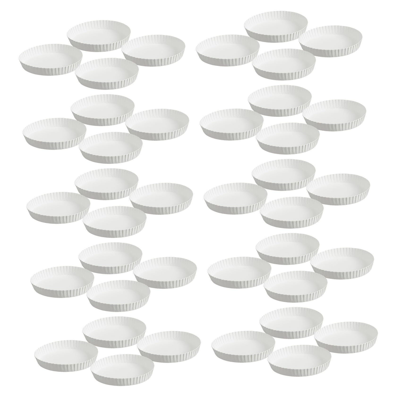 MAGICLULU 150 Pezzi Coperchi per Bicchieri in Carta Biodegradabili Bianchi Design Impilabile Comodi da Usare per Bar e Ufficio