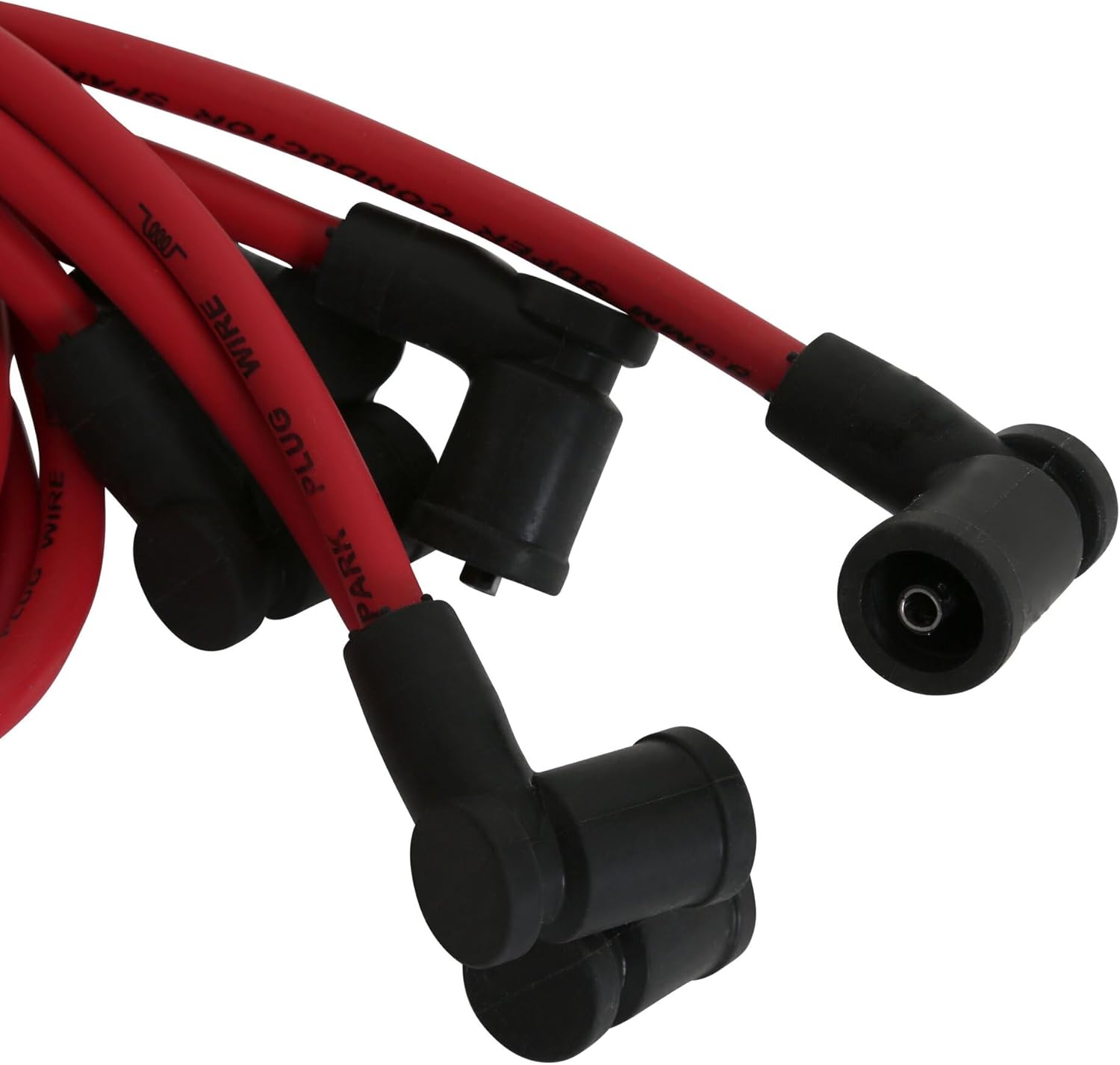 MSD 32889 Super Conductor Spark Plug Wire Set, Red