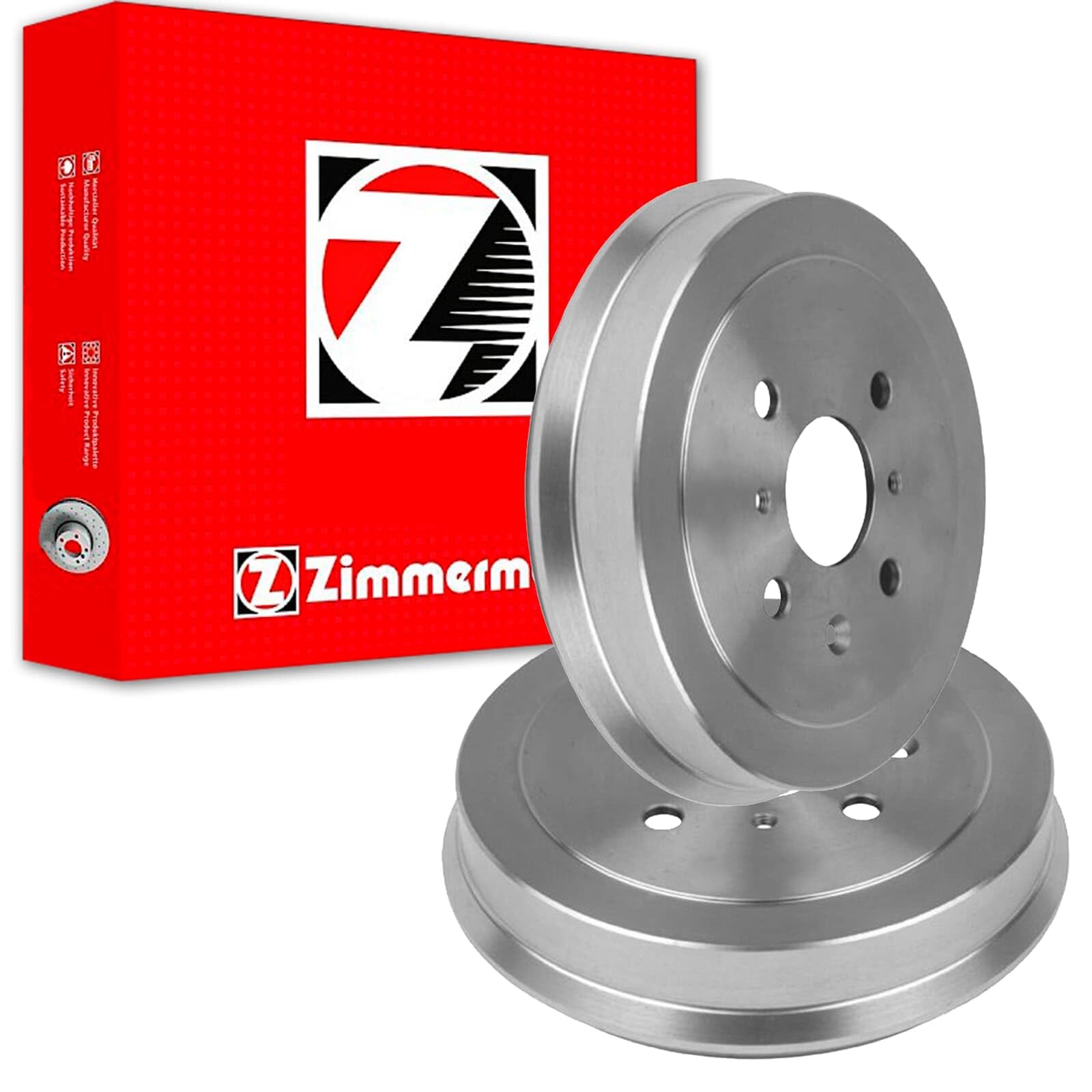 2X Zimmermann 200mm Bremstrommeln hinten | 2x 180.5103.20 Kompatibel mit 107 (pm_, PN_),108,Aygo (_B1_),C1 (pm_, PN_),C1 II (pa_, Ps_)