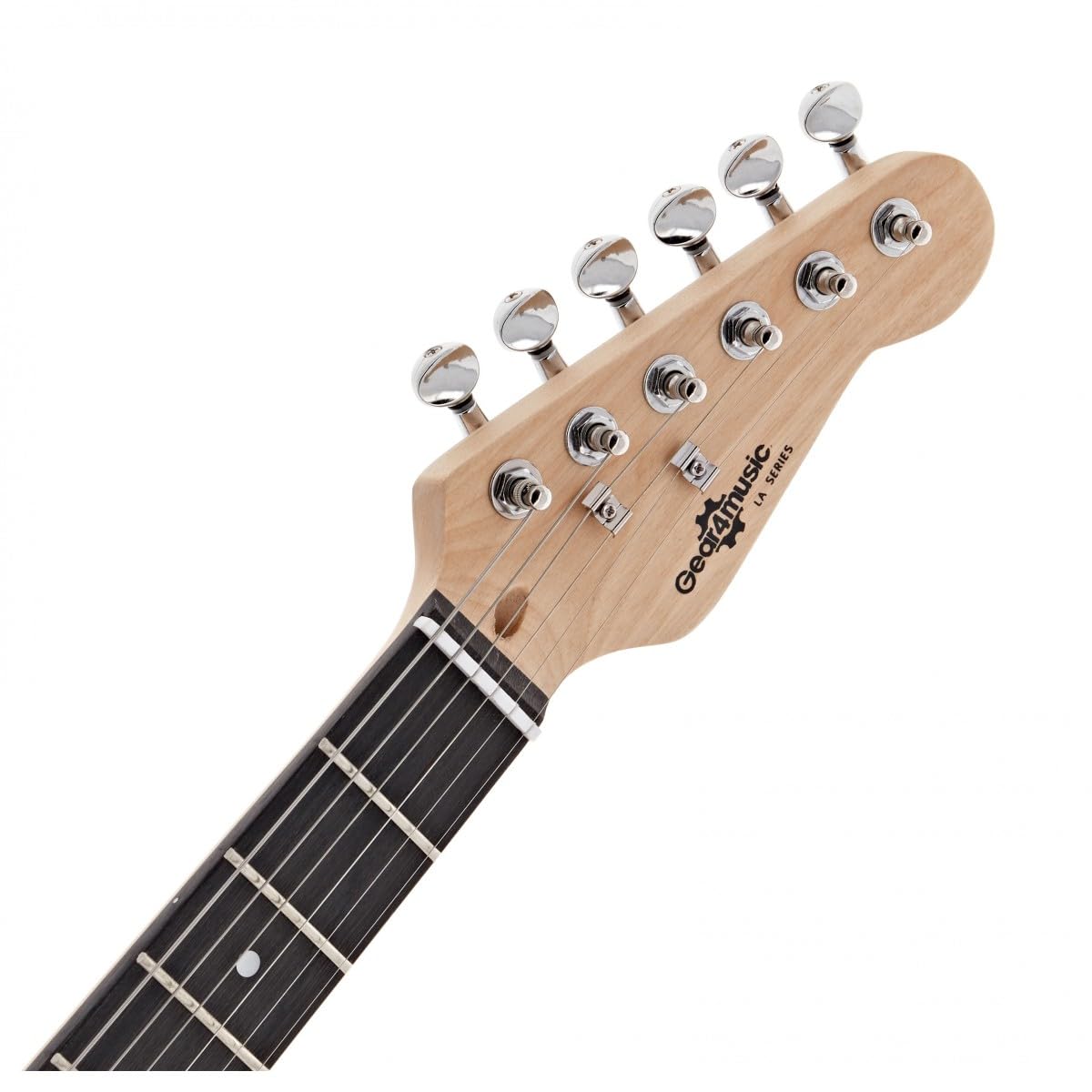 3/4 chitarra elettrica LA MiniPacchetto con Amplificatore nero | Per giovani musicisti, 3 pickup single coil con selettore a 5 posizioni, mini ampli portatile 3W