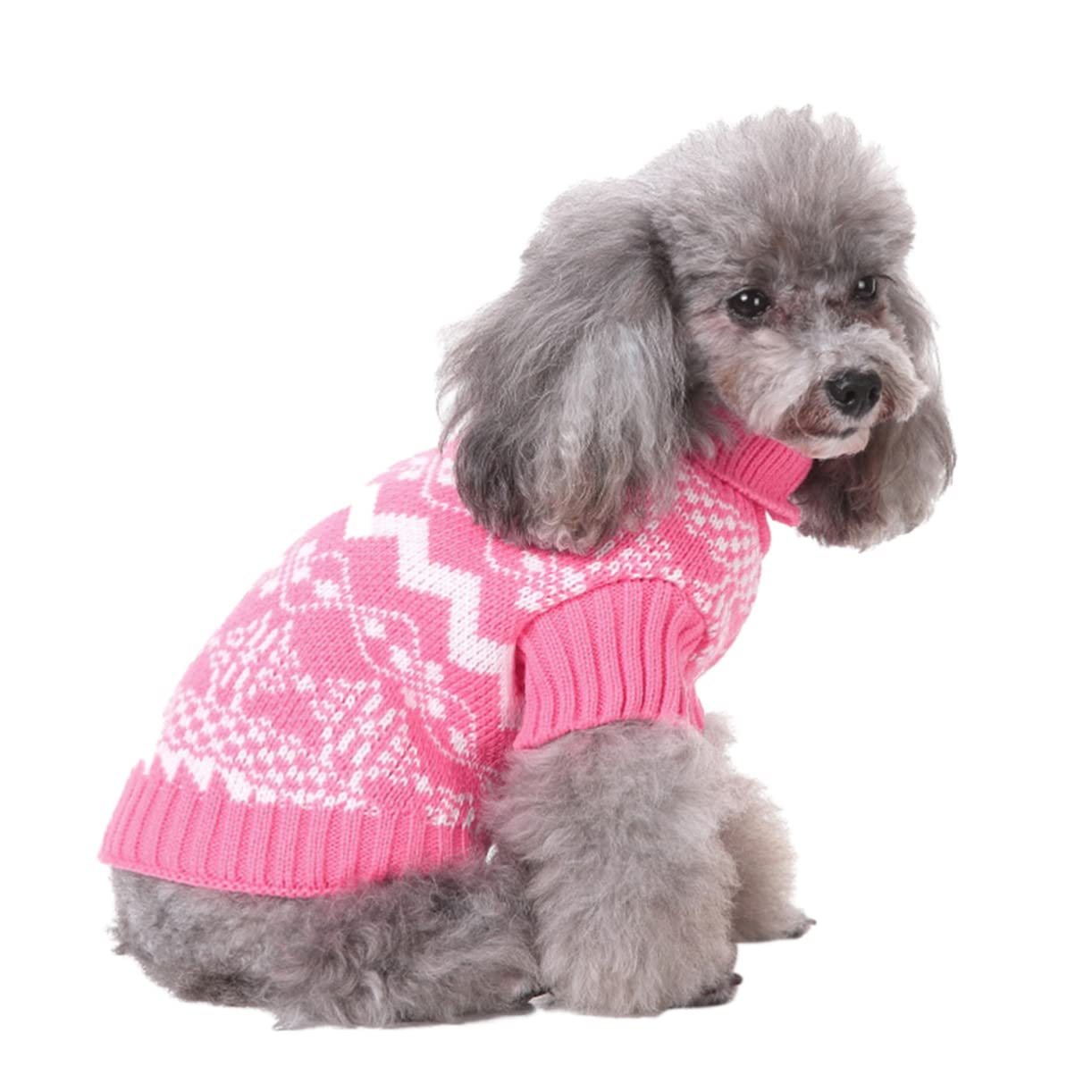 SUPVOX 3 Pezzi Maglione Lavorato A Maglia per Animali Domestici Collo Alto Cane Caldo Abbigliamento per Animali Domestici Maglione per Cani per