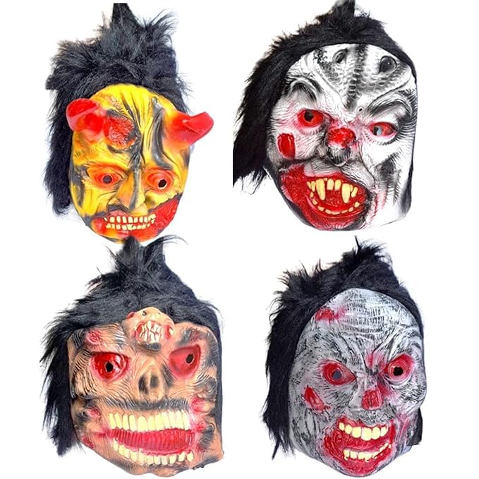 Rubber Fancy Horror Scary Ghost Face Mask for Halloween Parties