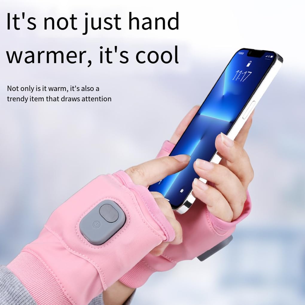 Guantes calefactables recargables de 360 grados. Disfruta de la calidez en todas partes, guantes calefactables recargables con calefacción de 360 grados, color negro eléctrico