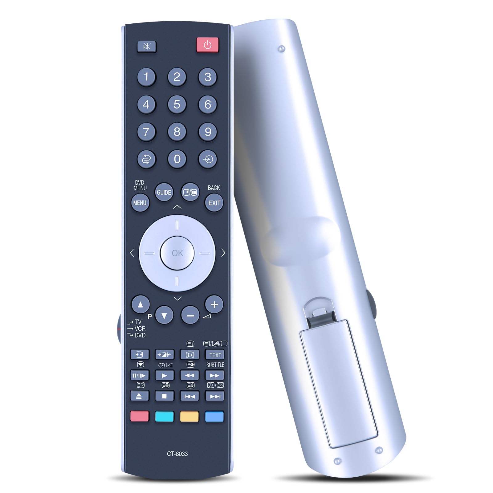 GOUYESHO CT-8003 Remote Control for Toshiba TV, Compatible with REGZA 32XV505DG 37XV500A 42XV500A 46XV500A 20WLG65G 27WLG65G 32AV554D 32WL66 42AV504D 37AV555D 17WLT56B 20WLT56B 27WLT56/B