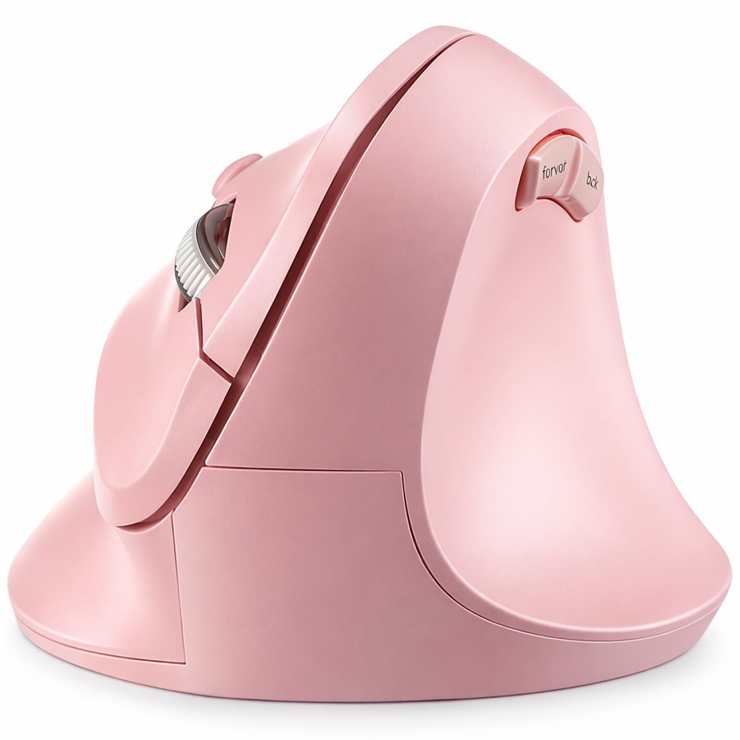 Wireless Ergonomic Mouse, Bluetooth and 2.4GHz USB-A Wireless Vertical Mouse, 800/1200/1600 Adjustable DPI, Quiet Clicks,6 Buttons, Compatible for Laptop/MacBook/PC/Desktop-Pink-image-32