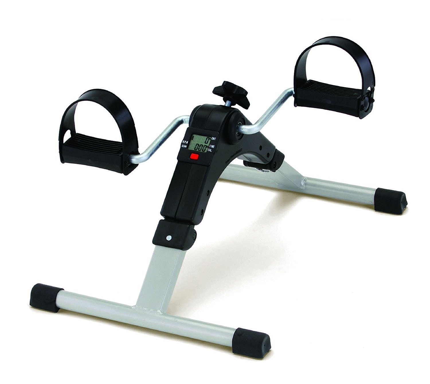 NIYAMKAAY Pedal Bike Portable Exercise Cycle for Home Gym | Suitable for Light Exercise of Legs, Arms, and Physiotherapy at Home (Silver) (Mini Pedal Bike)-image-33