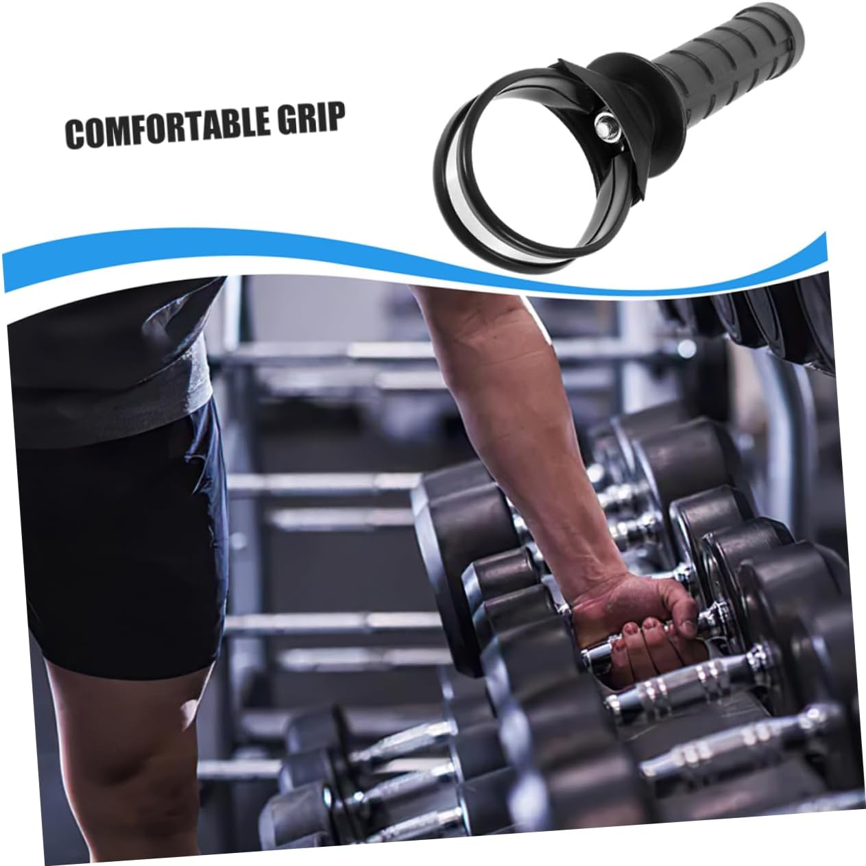 2pcs Grip Strength Device Handle Gyroscopic Hand Exercise Balls Forearm Wrist Strengthener Wrist Trainer for Men Portable Gyro Ball Holder
