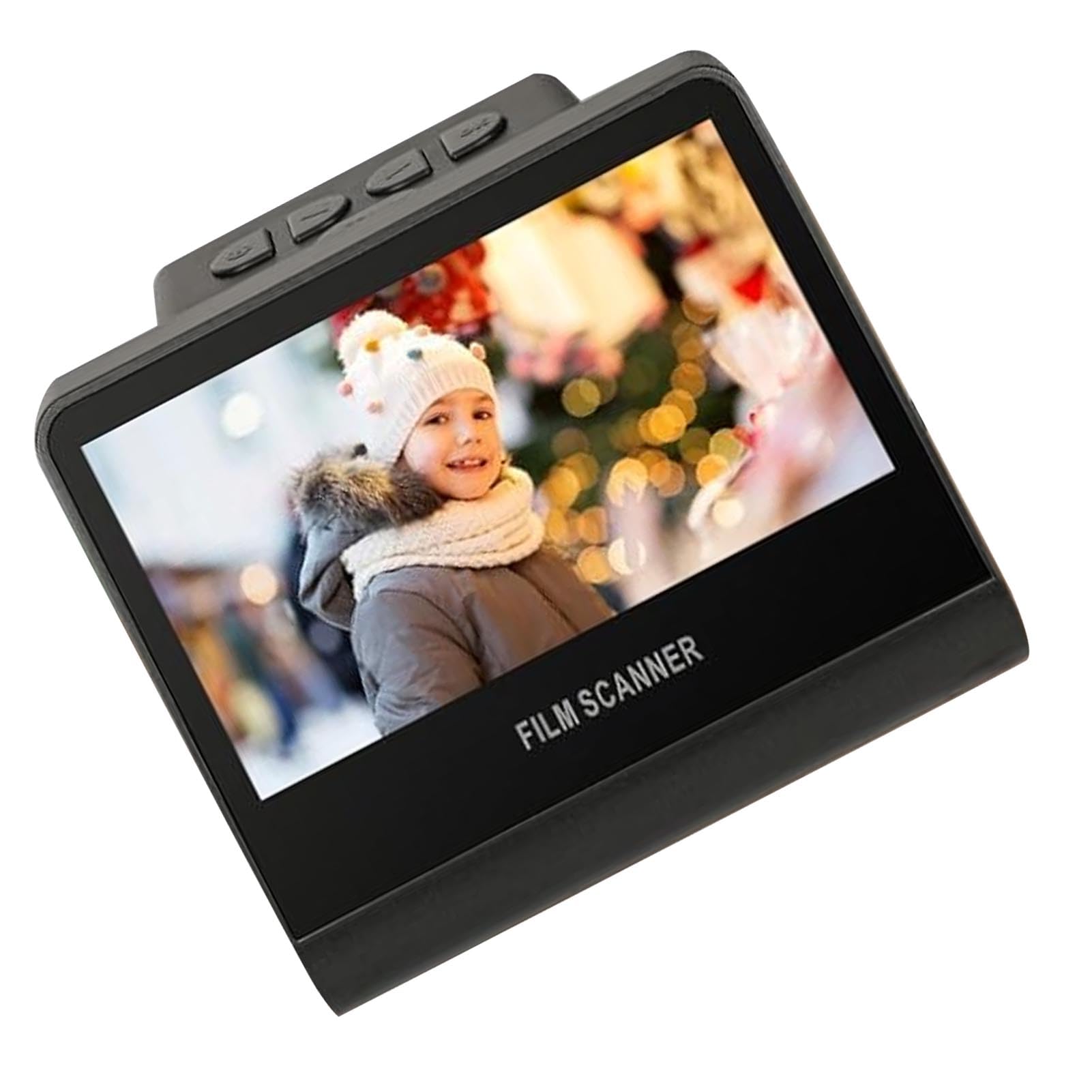 Scanner per Diapositive e Negativi 22 MP con Schermo LCD da 5 Pollici e Memoria Interna da 16 GB per Convertire Vecchie Foto in JPEG