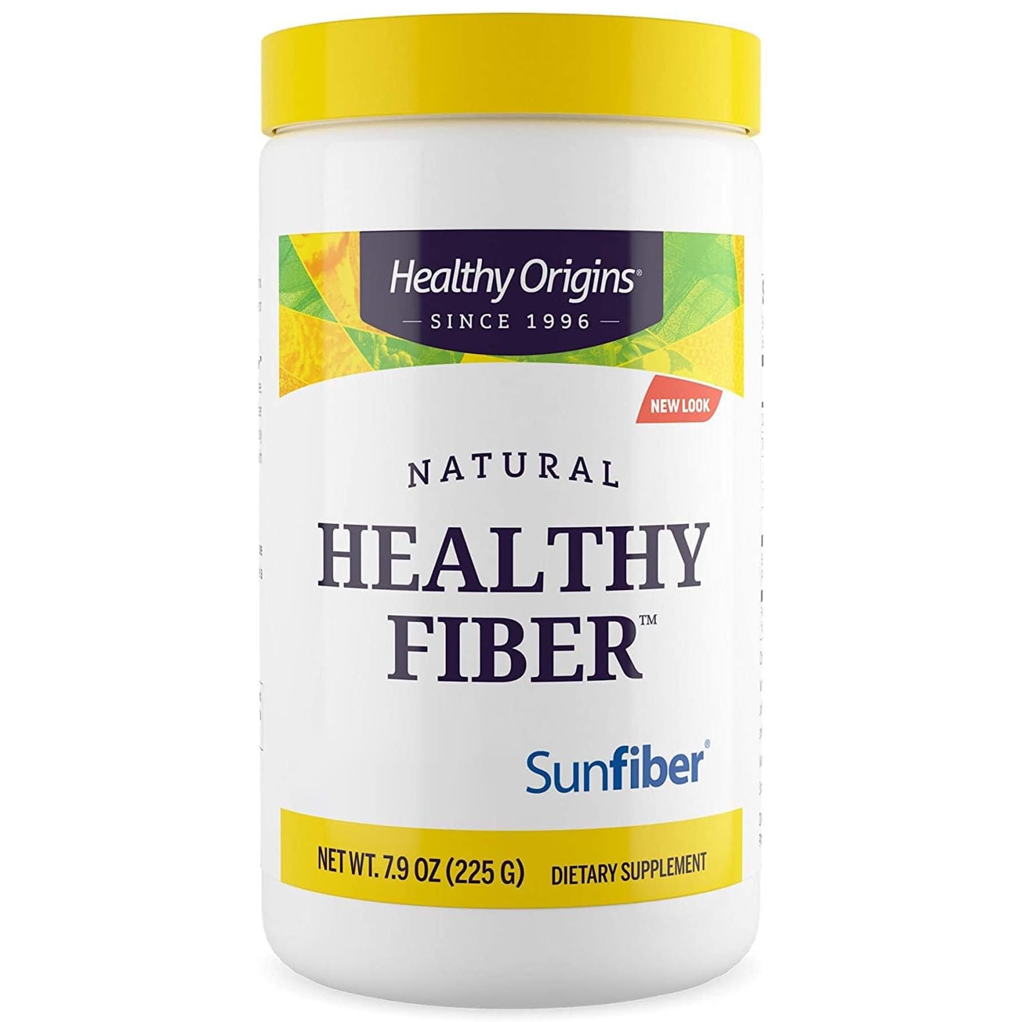 Healthy Origins, Fibra Natural Saludable, Fibra Dietética de la Goma Guar, 226g Polvo vegano, Probado en Laboratorio, Vegetariano, Sin Soja, Sin Gluten, No GMO