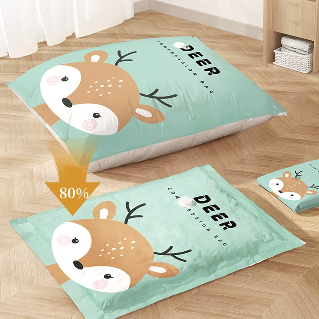 Bolsas de almacenamiento al vacío Bolsas de almacenamiento al vacío reutilizables con bomba eléctrica Bolsas de sellado al vacío o ropa, colchones, mantas, edredones, almohadas Paquete de 4-8 Bol