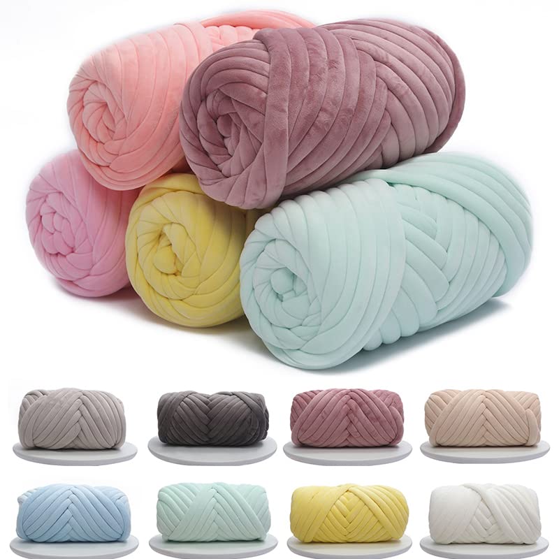 Hilo grueso para tejer con los brazos Hilo grueso for tejer a mano 0,5 KG 1 Multicolor(1KG-07)