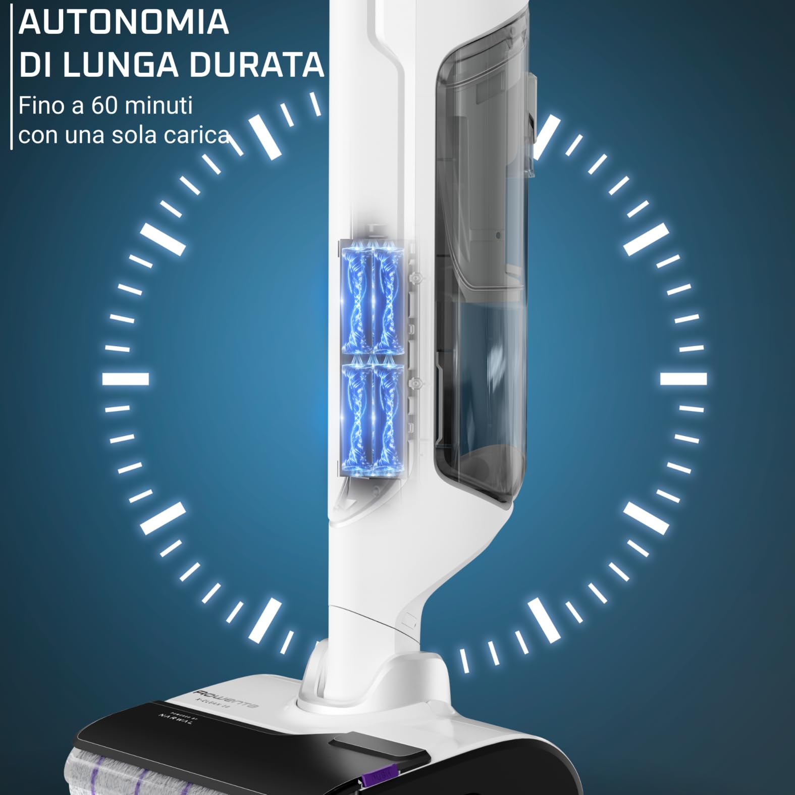 Rowenta X-Clean 10 + X-PERT 7.60, Bundle Lavapavimente ed Aspiravolvere senza fili, Autonomia 60 e 45 minuti, Tecnologia Smart, Assistente vocale GZ7540 + RH6A31