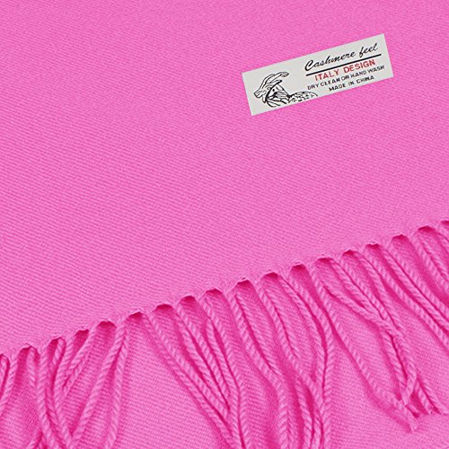 Plain Solid Color Cashmere Feel Classic Soft Luxurious Winter Scarf For Men Women2