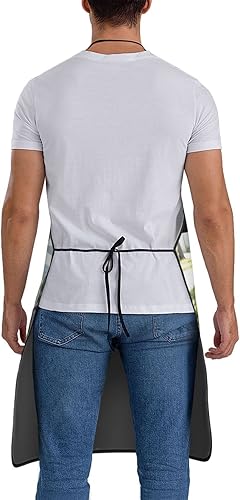 Miniatura 5 de Delantales de cocina personalizados, parrilla de cocina personalizada, impermeable, unisex, correa ajustable para el cuello, Color2