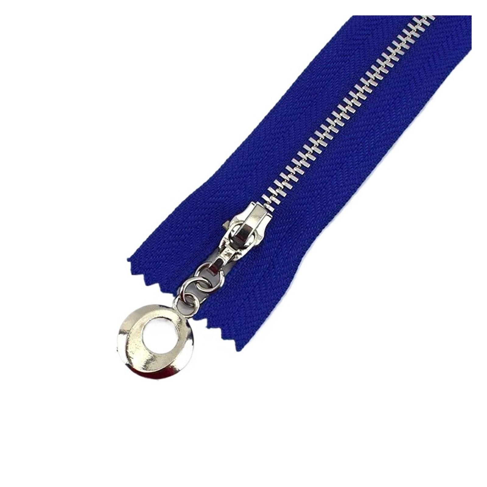 5Pcs 3# Metal Zipper for Sewing 30cm Close-End Zippers Silver Tooth Bag Decor Zip DIY Garment Accessories(ZA093-RoyalBlue)