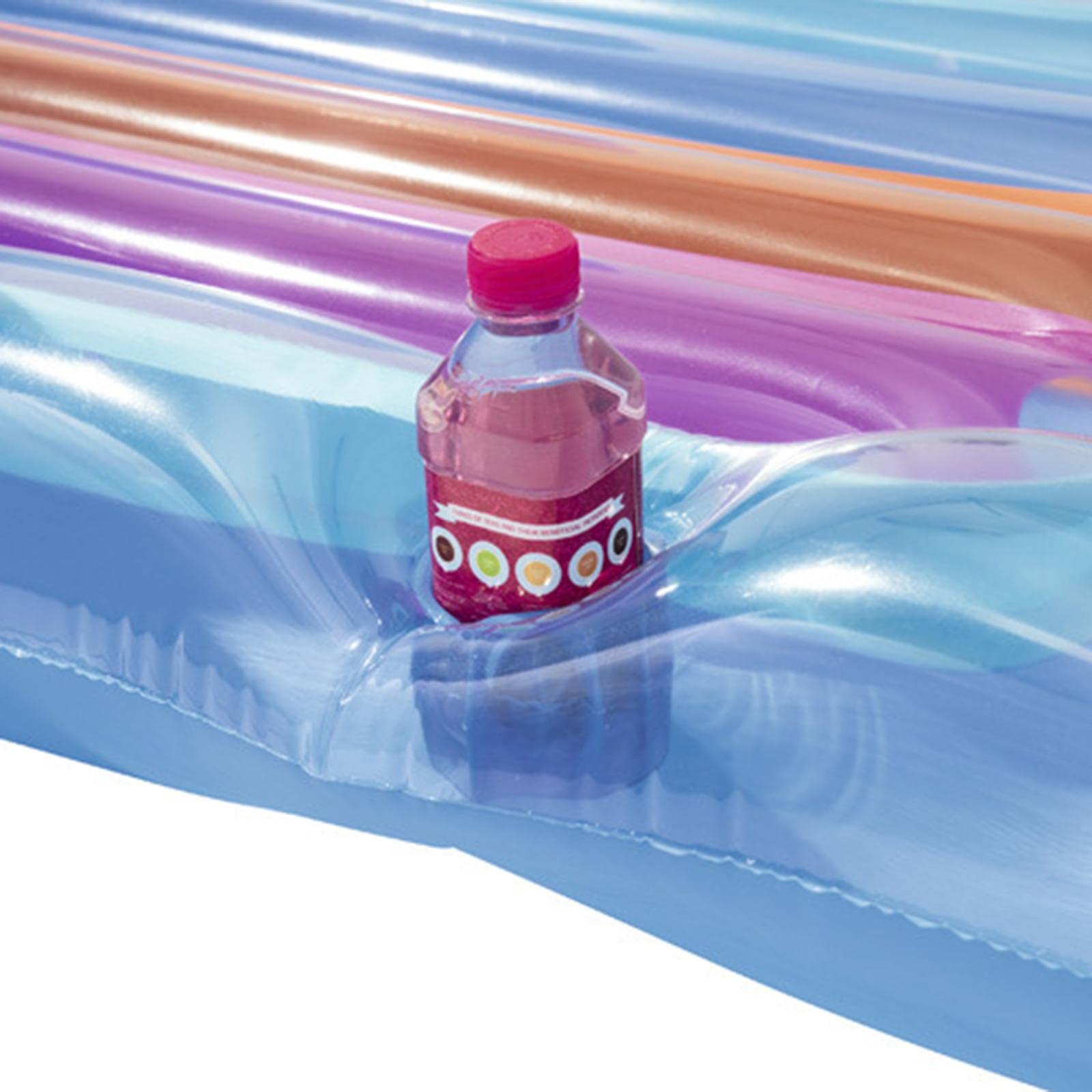 ubersweet® swimming pool inflatable lounger floating air bed water mattress sofa blue (66028838jel)