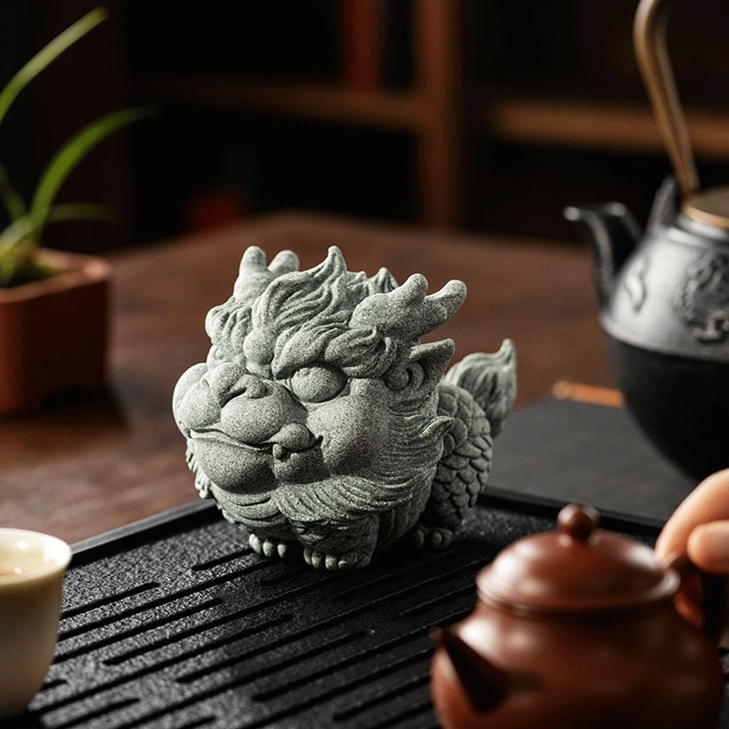 Tea Pets Qingsha Stone Tea Pet Ornaments Can Be Used to Raise Creative Desktop Fish Tank Landscaping and Fortune Decorations Tea Pet